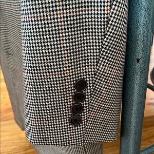 Brooks Brothers Black and White Houndstooth Sport Coat